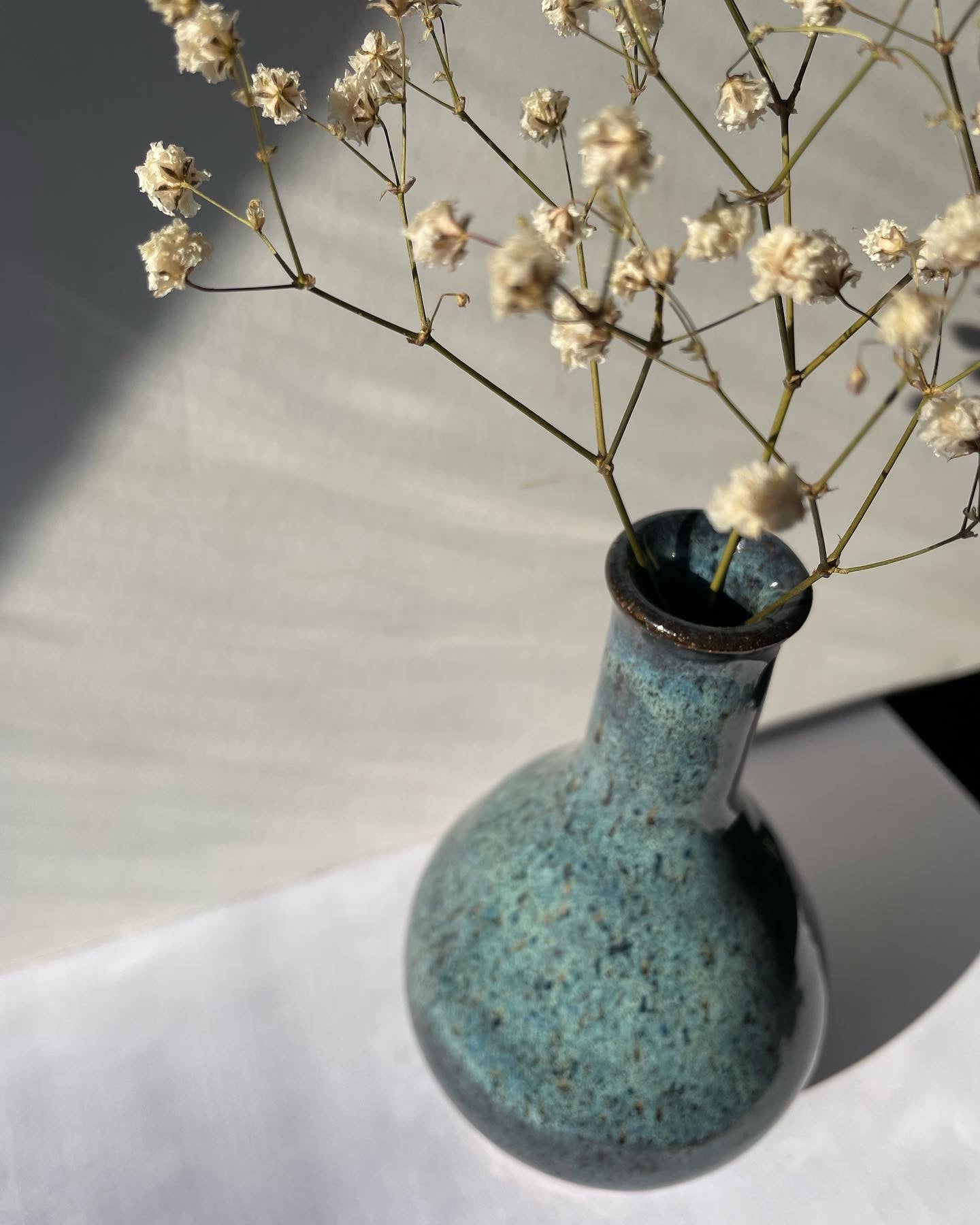 Blue bottle vase