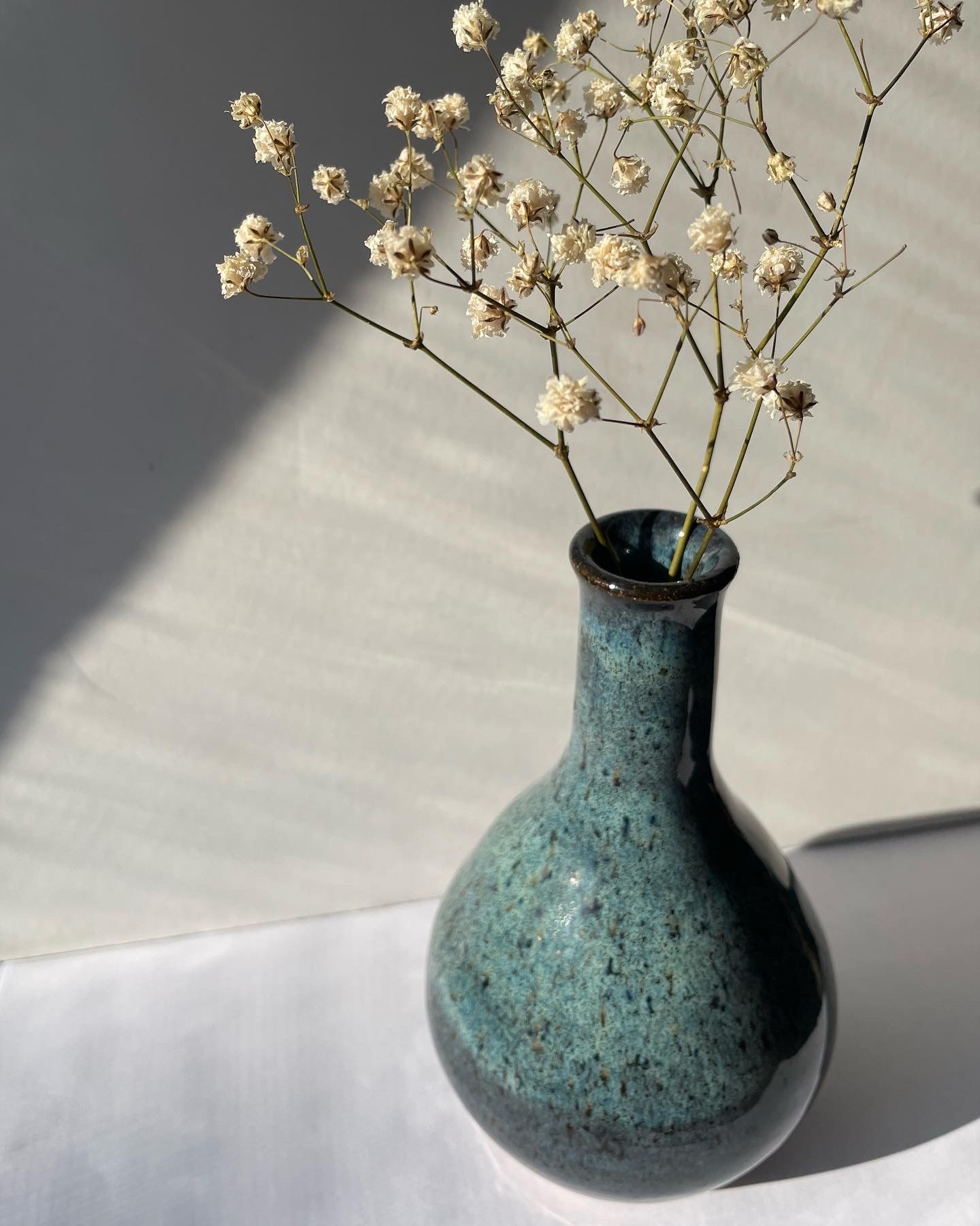 Blue bottle vase