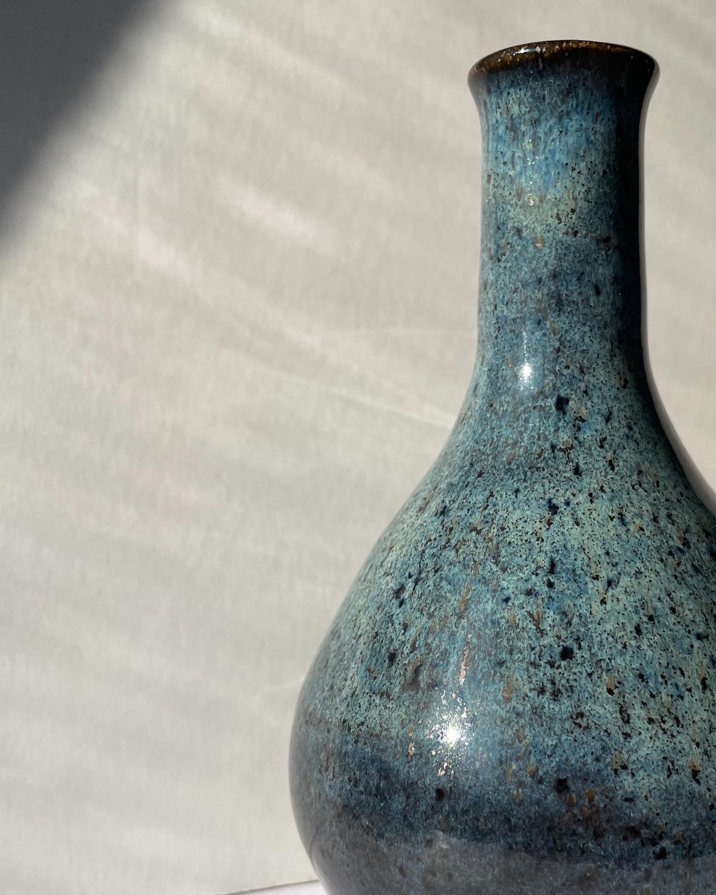 Blue bottle vase