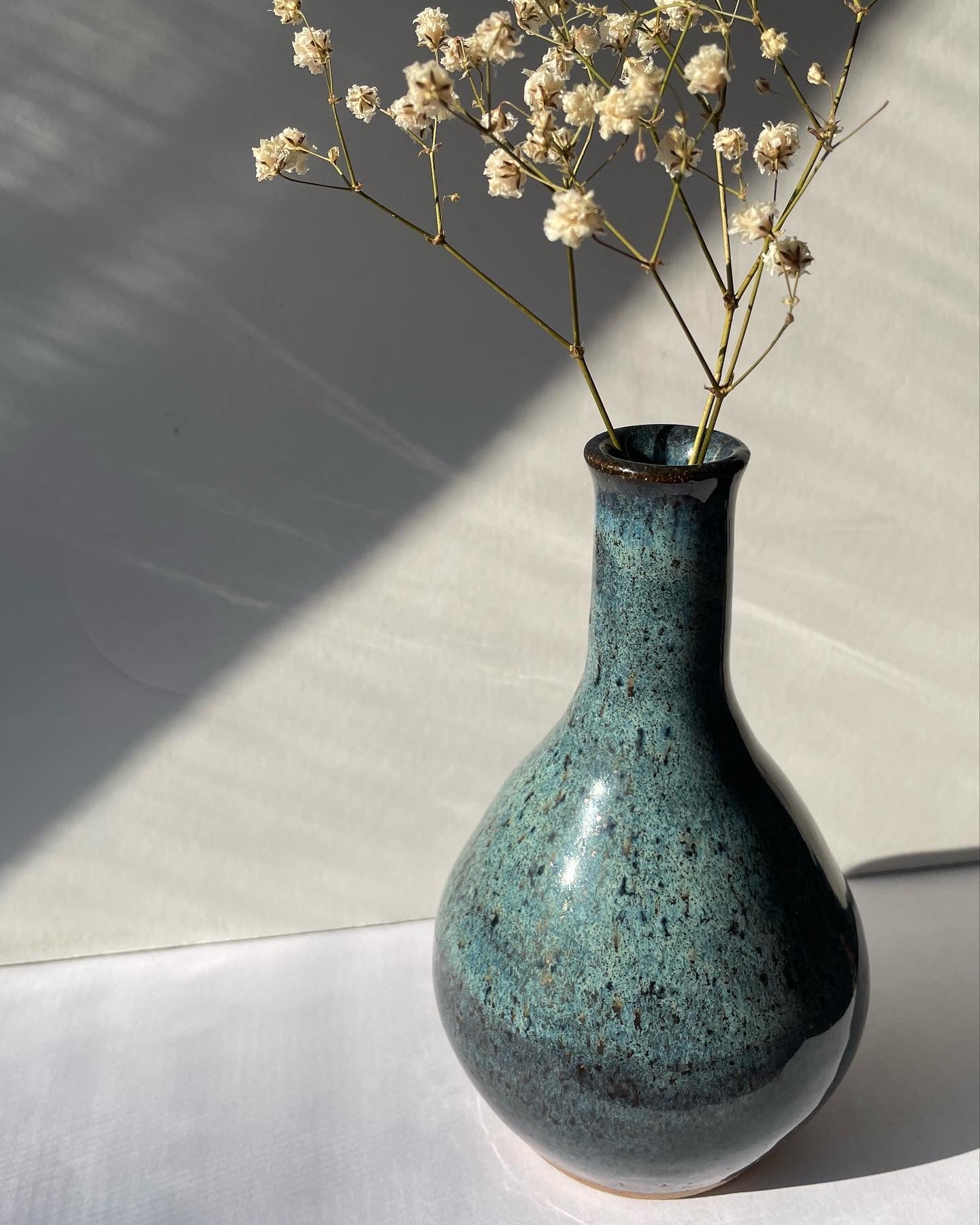 Blue bottle vase