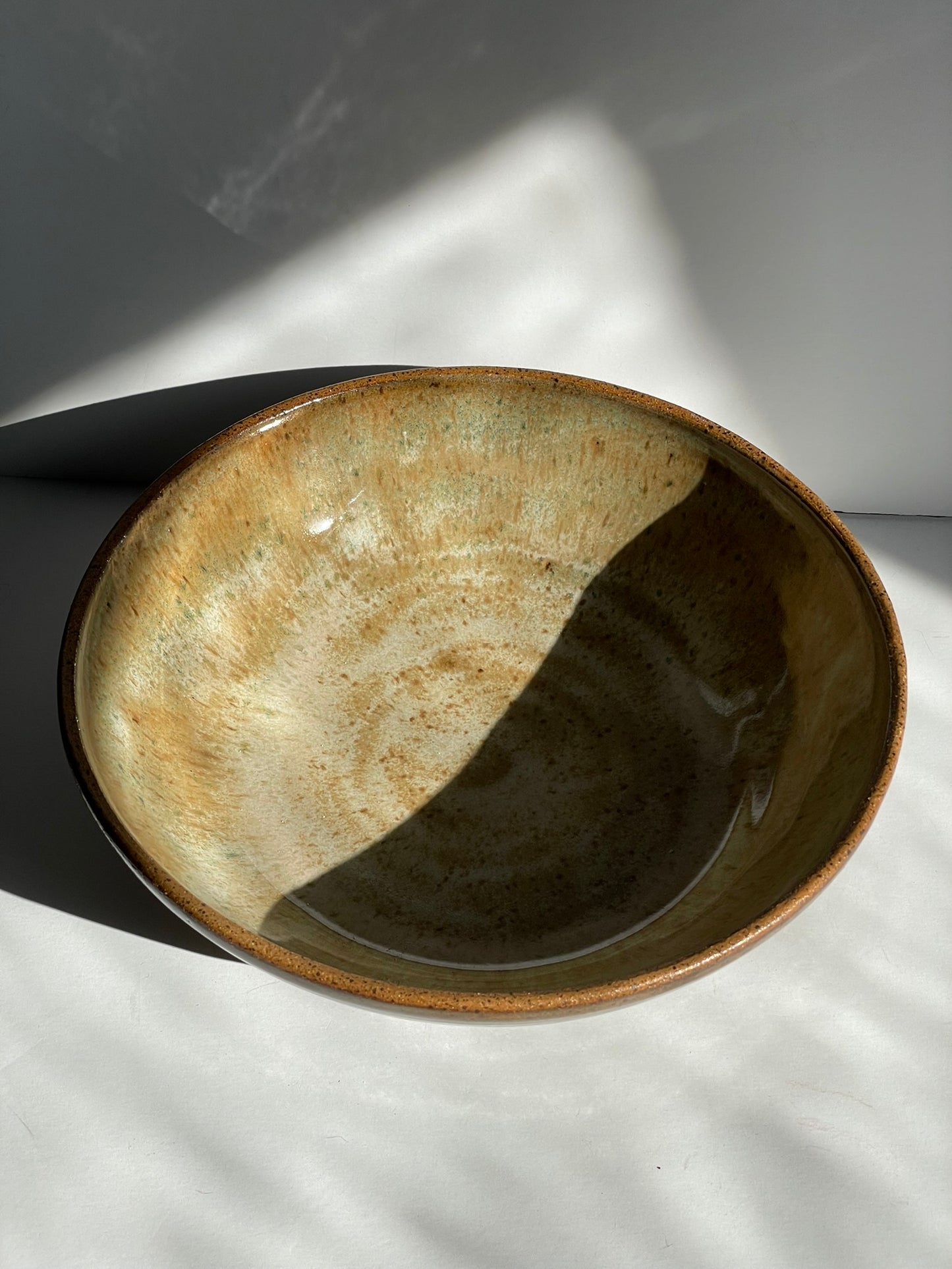 Shallow Bowl with Lines