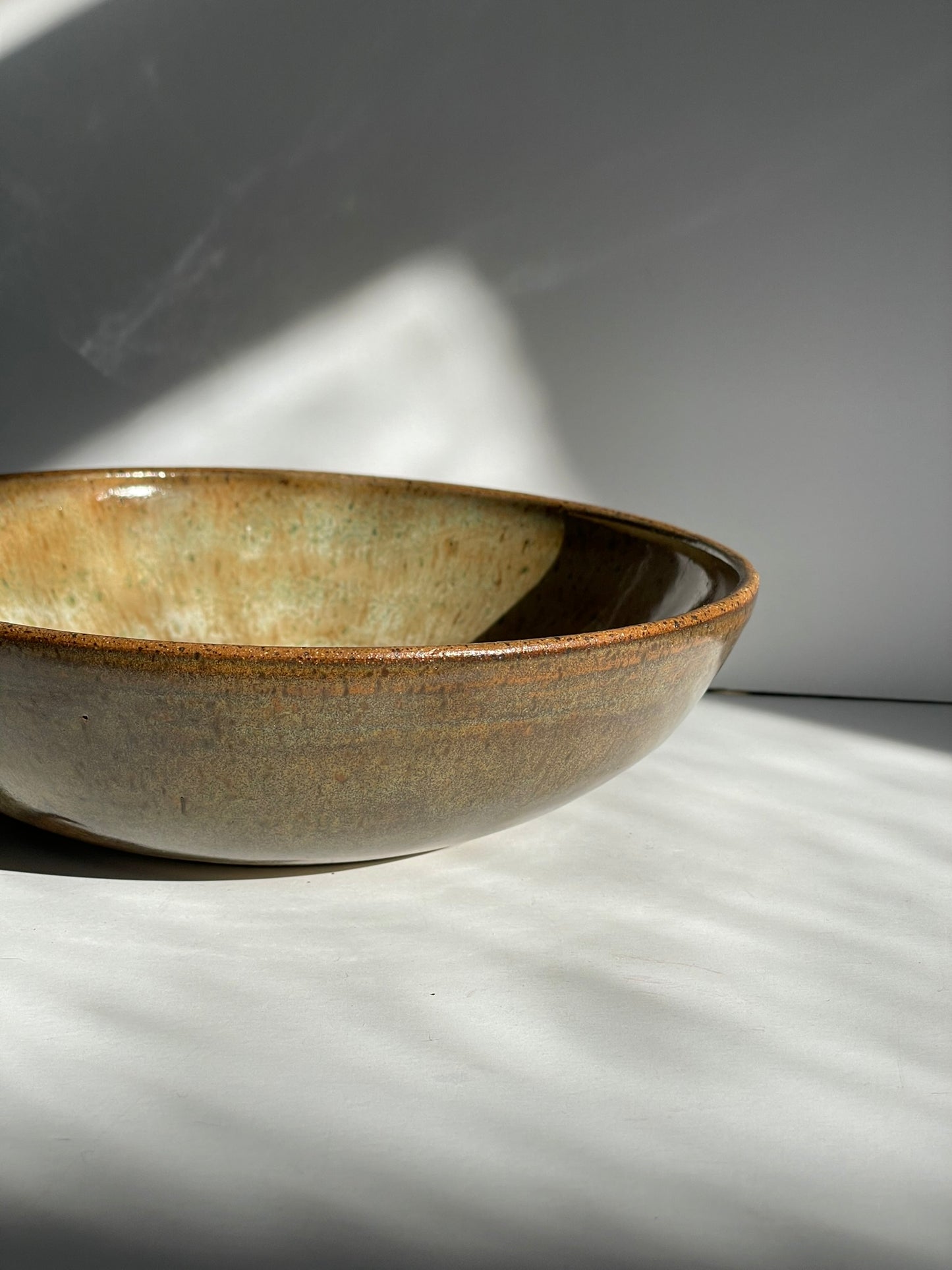 Shallow Bowl with Lines