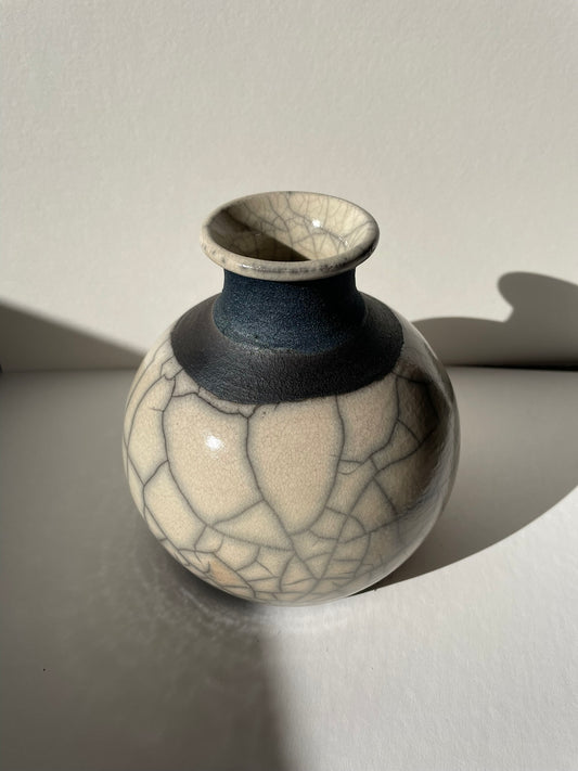 A-Raku Vase, round (available, click for details)