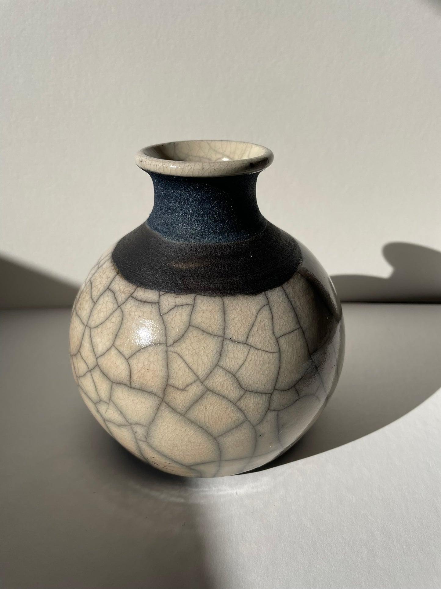 A-Raku Vase, round (available, click for details)