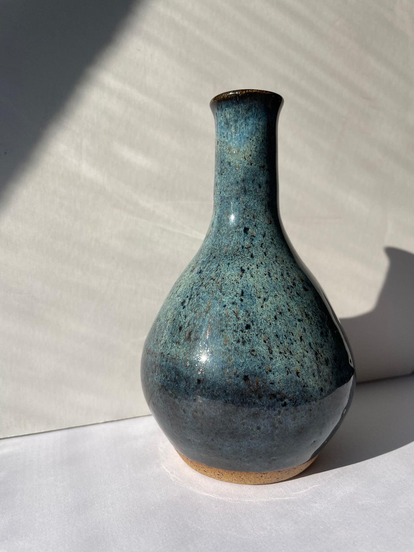 Blue bottle vase