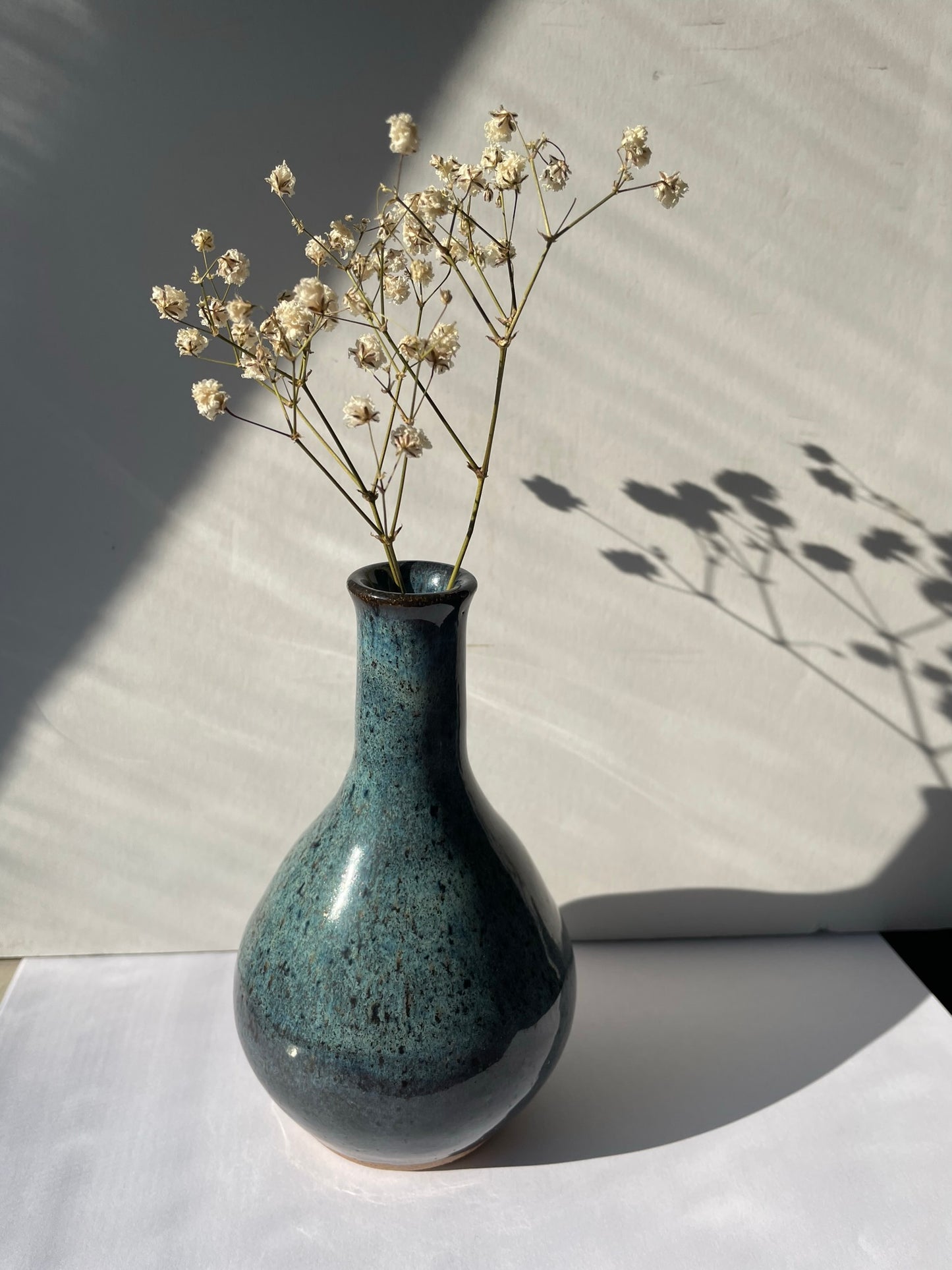 Blue bottle vase