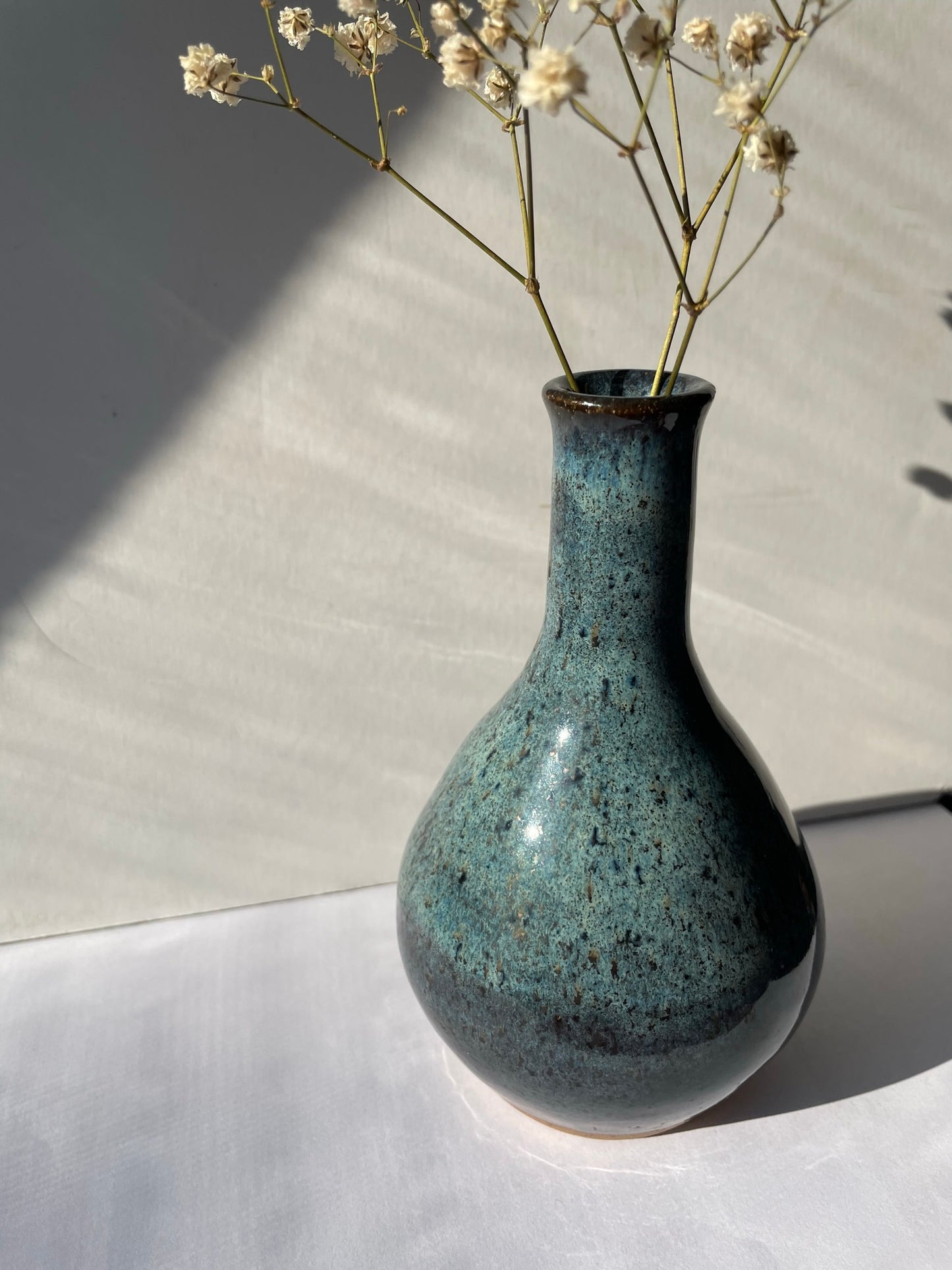 Blue bottle vase