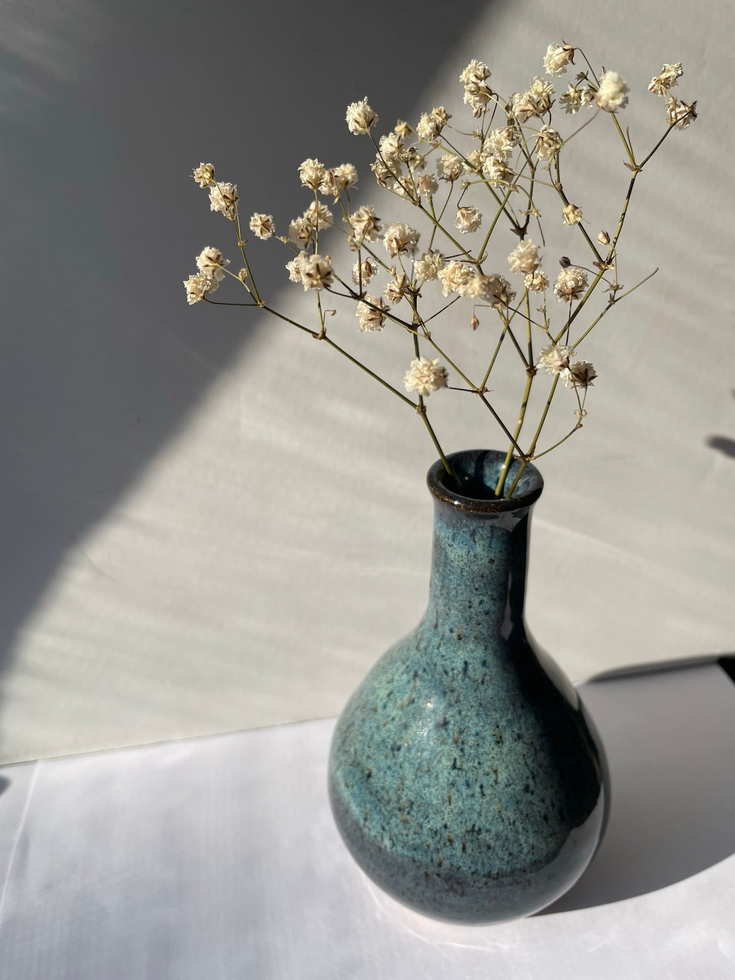 Blue bottle vase