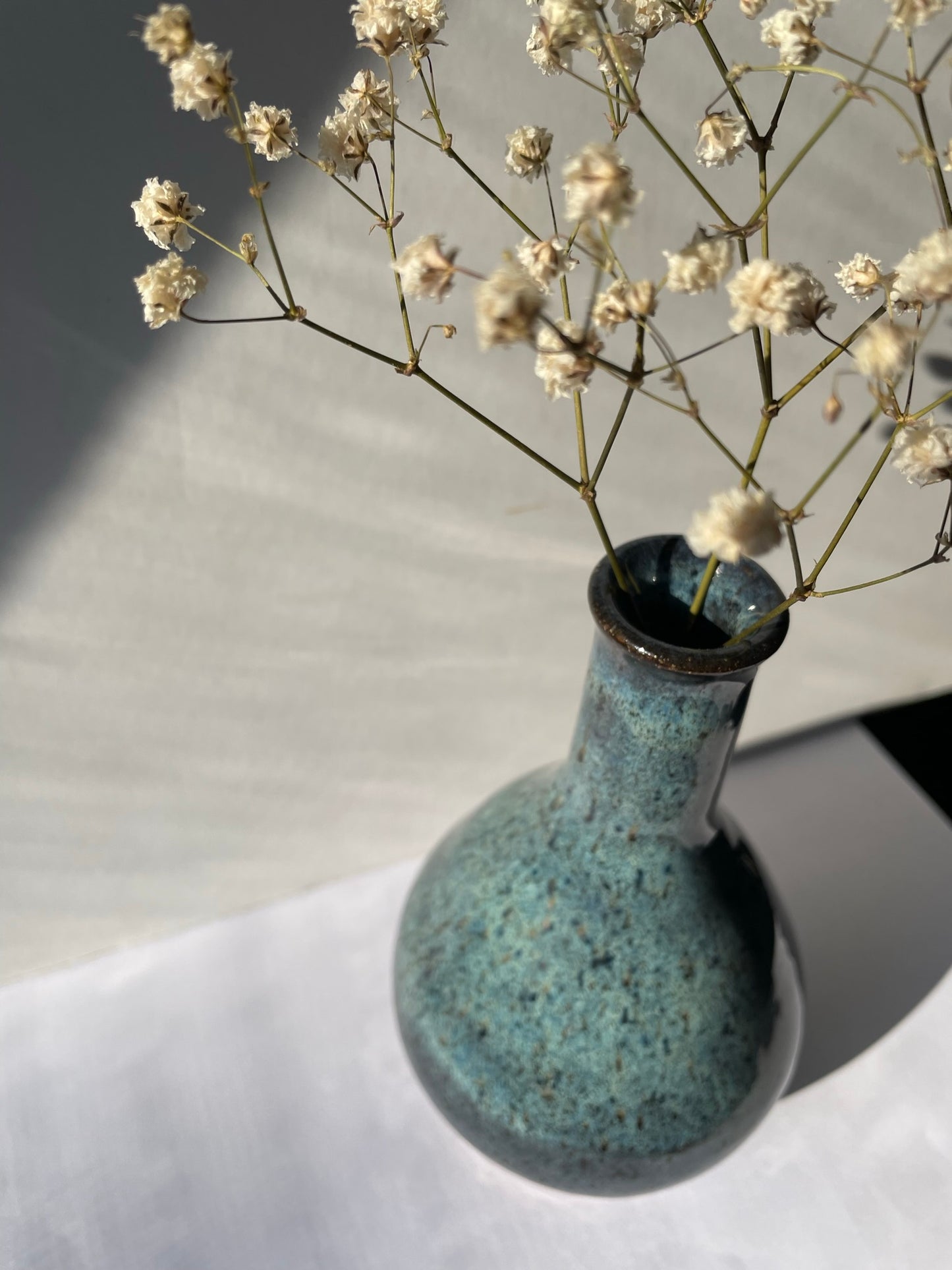 Blue bottle vase